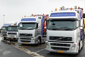 The own transport fleet off BAS Trucks