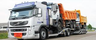 BAS Trucks aranjează transportul camionului sau remorcii