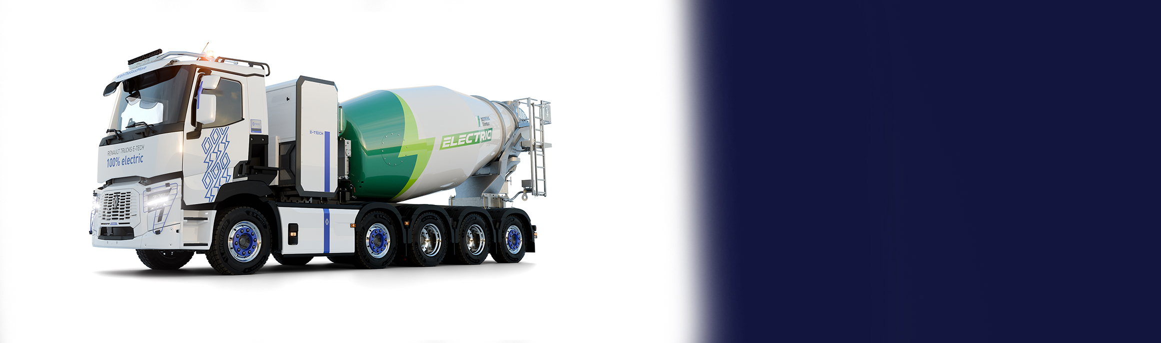 Renault Trucks en Schwing- Stetter presenteren innovatieve oplossing voor koolstofvrij betontransport