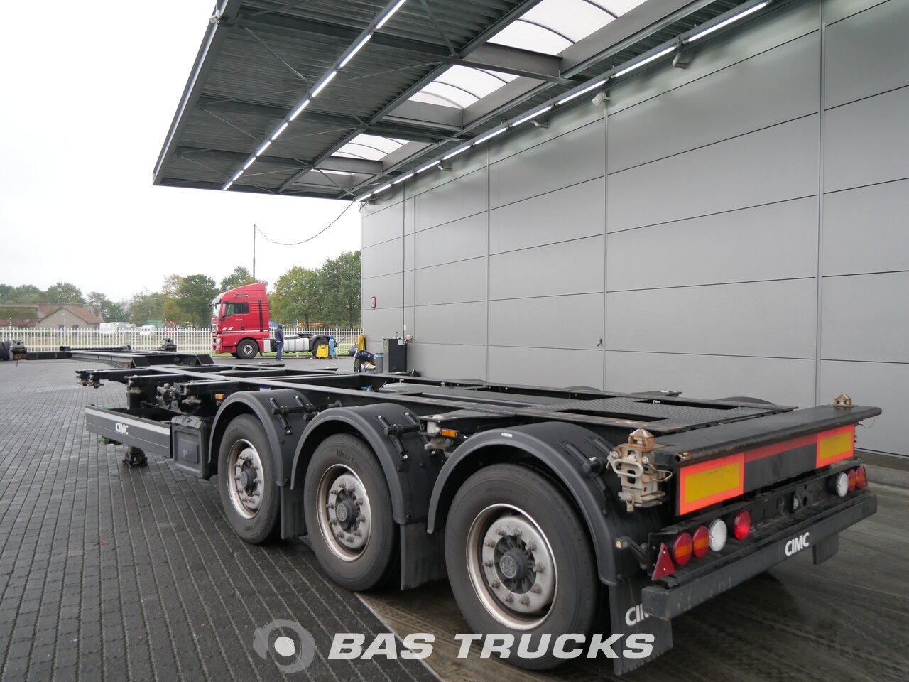 For Sale At Bas Trucks Cimc Liftachse Ausziehbar Extending Multifunctional Chassis Sc 03 022016